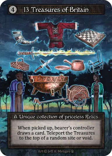 (FOIL) 13 Treasures of Britain - Arthurian Legends - NM