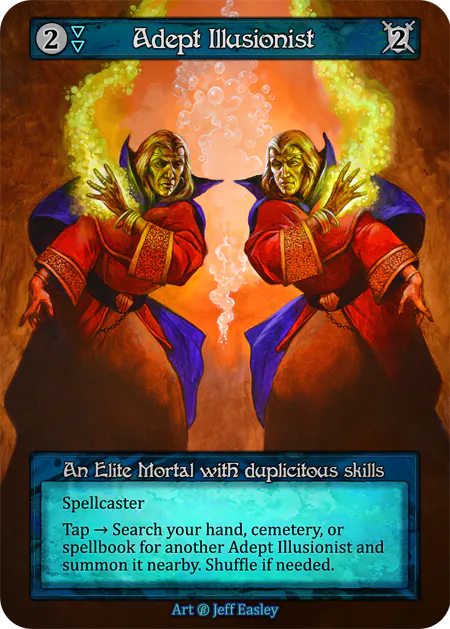 (FOIL) Adept Illusionist - Beta* - NM