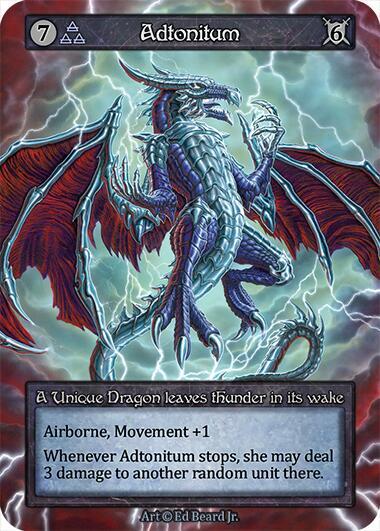 (FOIL) Adtonitum - Dragonlord - NM