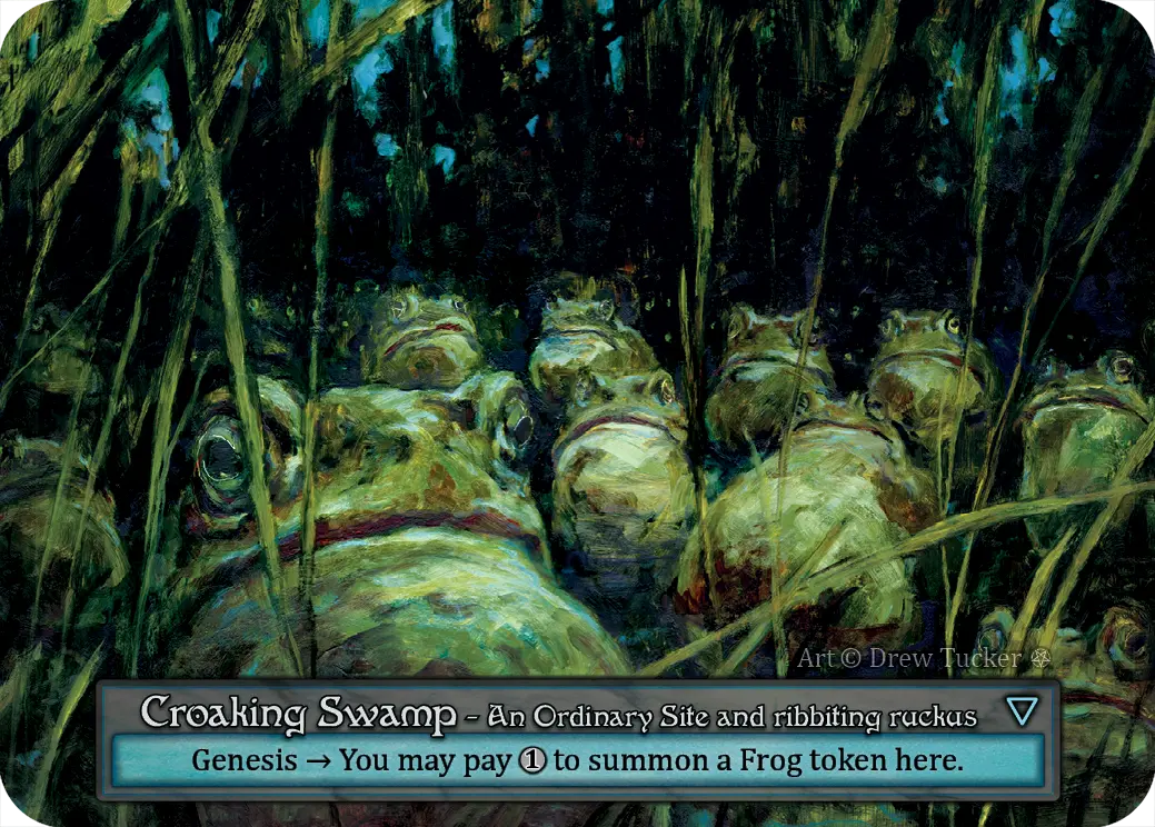 (FOIL) Croaking Swamp - Gothic - NM