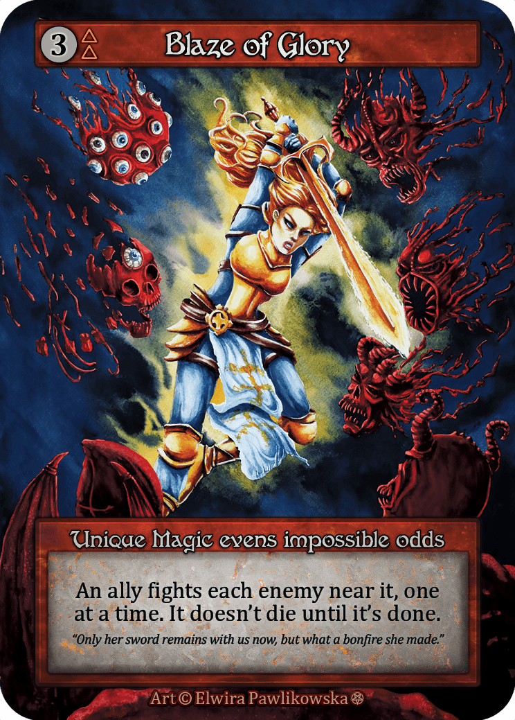 (FOIL) Blaze of Glory - Gothic - NM