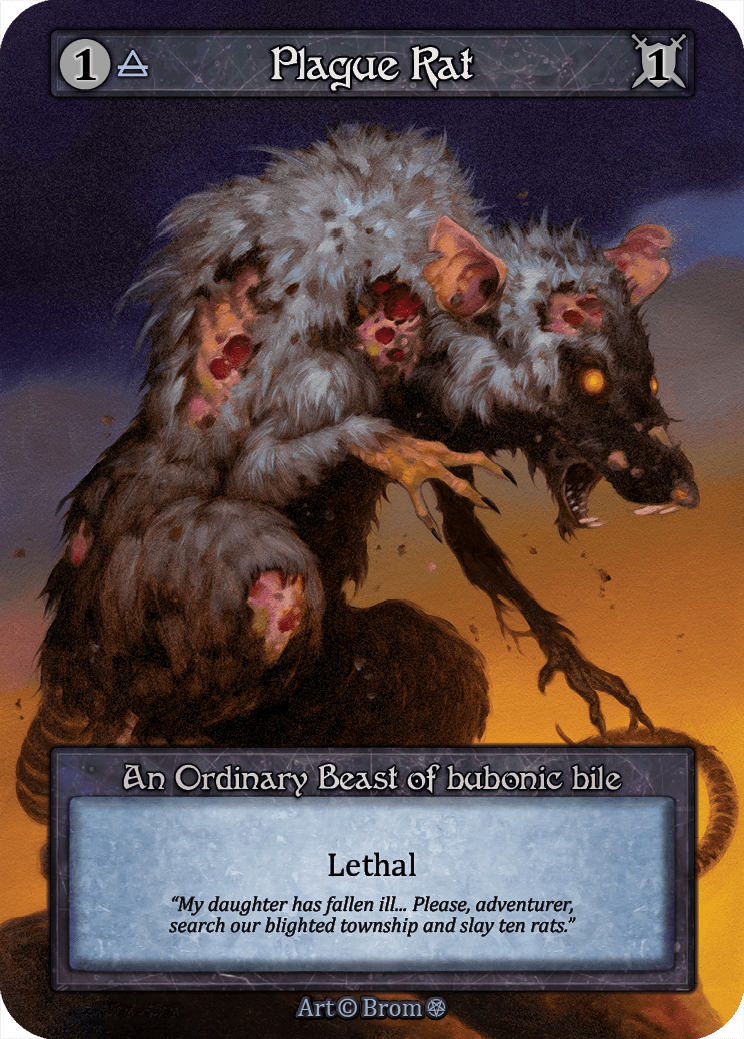 (FOIL) Plague Rat - Gothic - NM