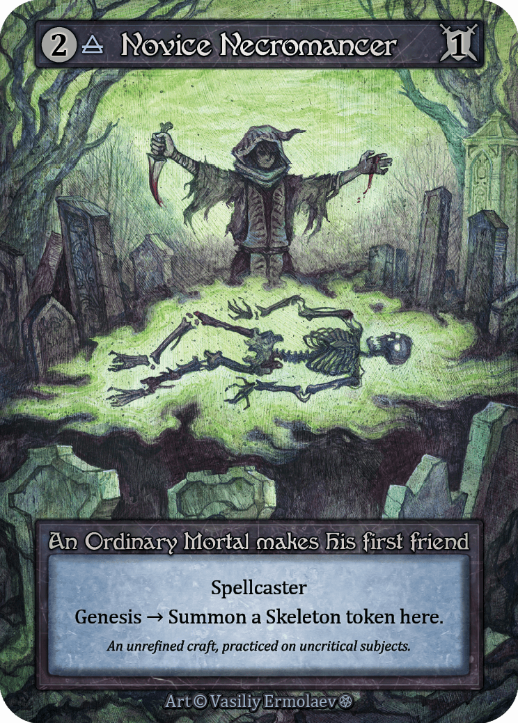 Novice Necromancer - Gothic - NM