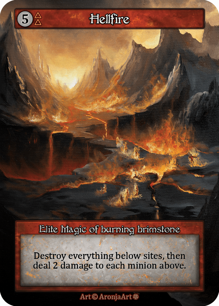(FOIL) Hellfire - Gothic - NM