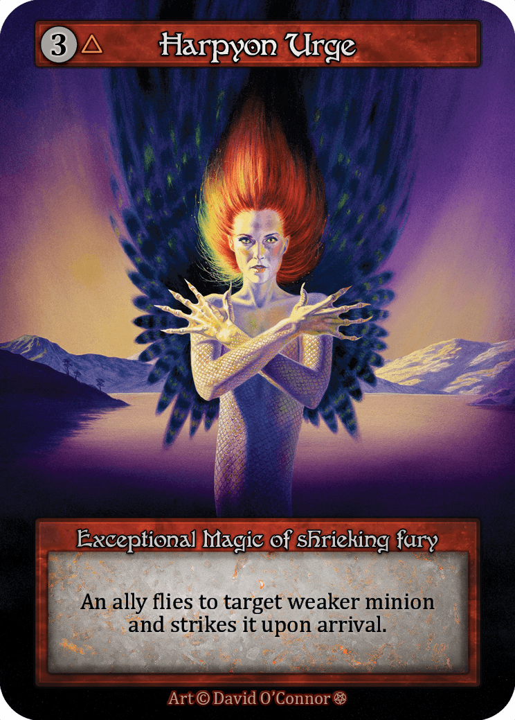 (FOIL) Harpyon Urge - Gothic - NM