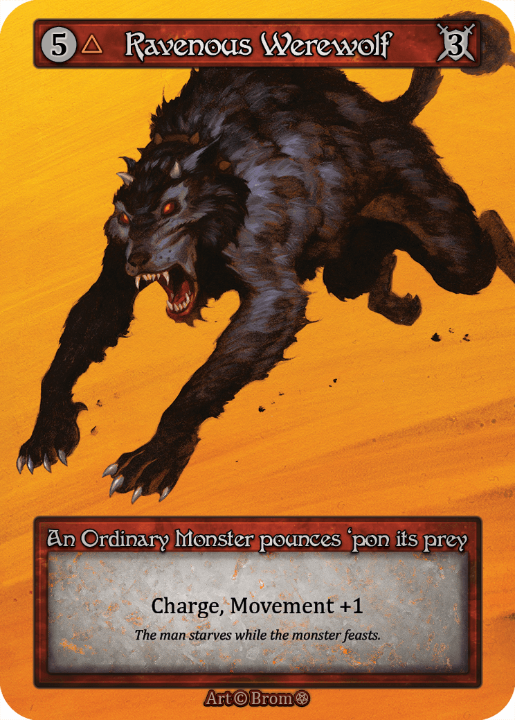(FOIL) Ravenous Werewolf - Gothic - NM