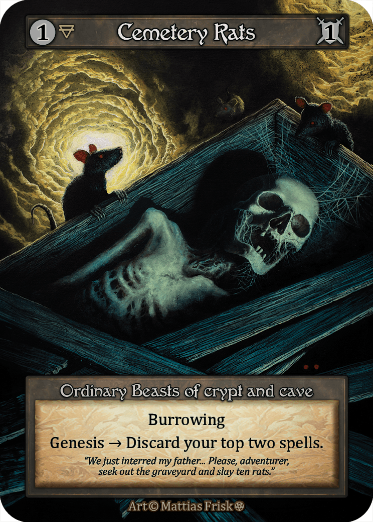 (FOIL) Cemetery Rats - Gothic - NM