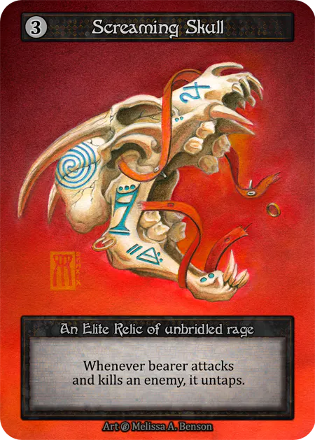 Screaming Skull - Beta* - NM