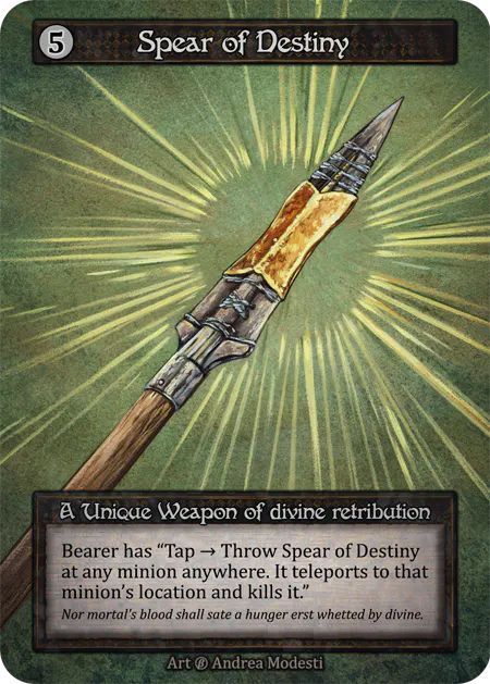 Spear of Destiny - Beta - NM