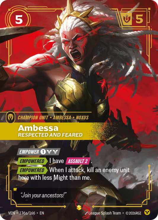 Ambessa, Respected and Feared [VEN-136a/166] [Vendetta]
