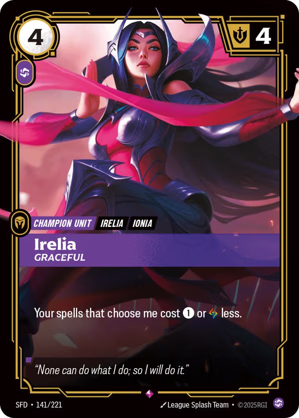 Irelia, Graceful [SFD-141/221] [Spiritforged]