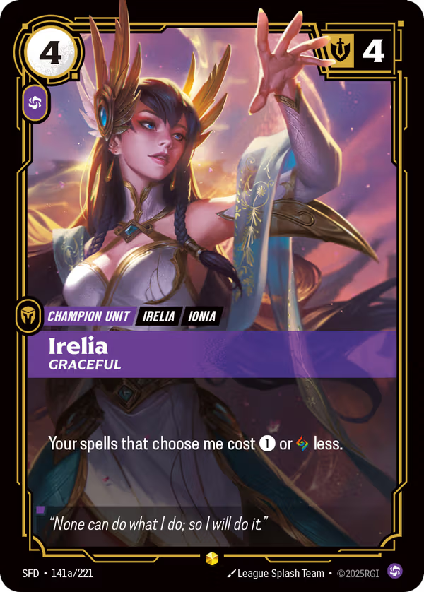 Irelia, Graceful [SFD-141a/221] [Spiritforged]