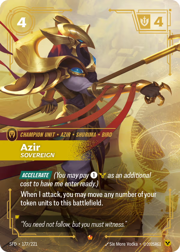 Azir, Sovereign [SFD-177/221] [Spiritforged]
