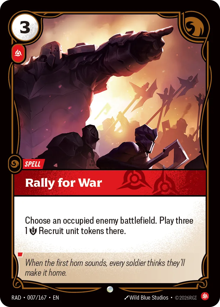 Rally for War [RAD-007/167] [Radiance]