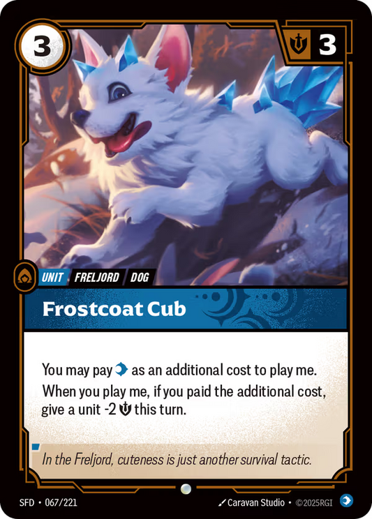 Frostcoat Cub [SFD-067/221] [Spiritforged] [Foil]
