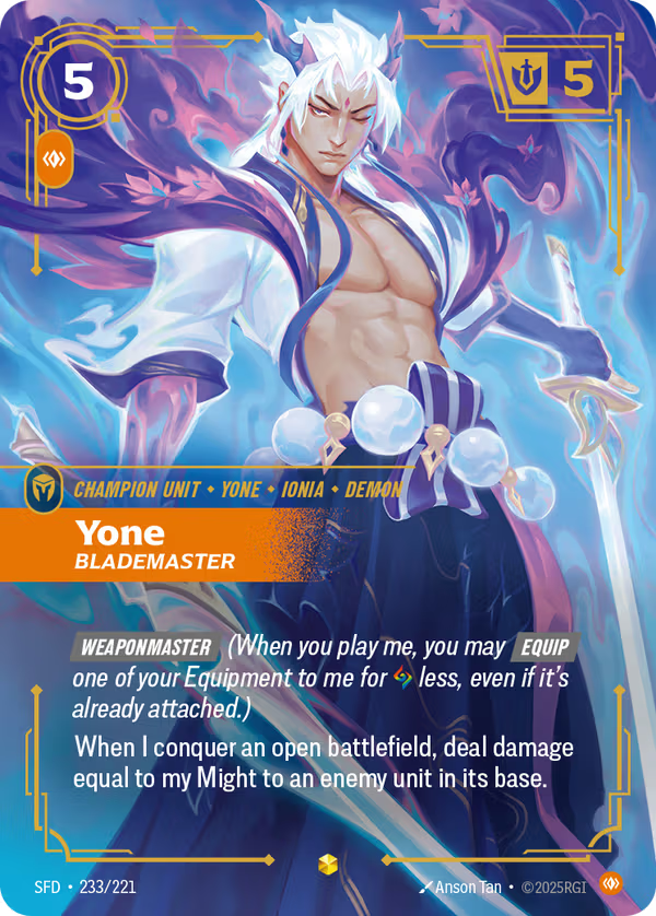 Yone, Blademaster [SFD-233/221] [Spiritforged]