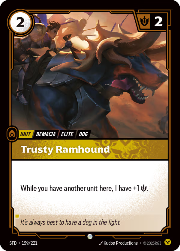 Trusty Ramhound [SFD-159/221] [Spiritforged] [Foil]