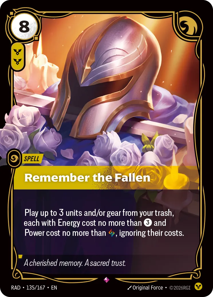 Remember the Fallen [RAD-135/167] [Radiance]