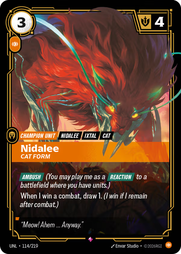 Nidalee, Cat Form [UNL-114/219] [Unleashed]