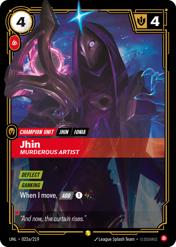 Jhin, Murderous Artist [UNL-022a/219] [Unleashed]