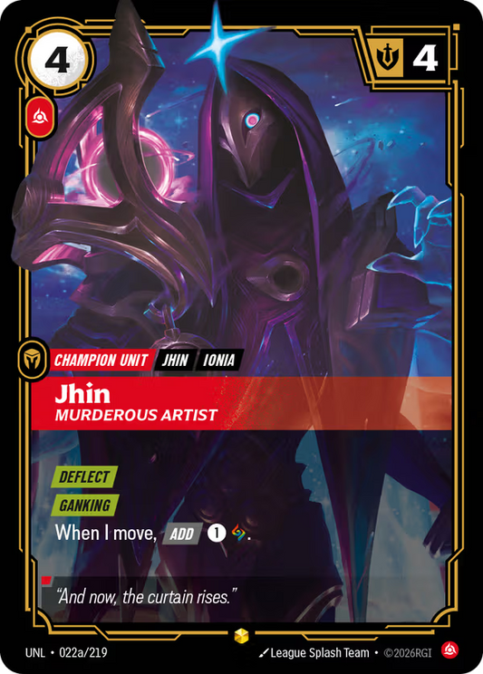 Jhin, Murderous Artist [UNL-022a/219] [Unleashed]