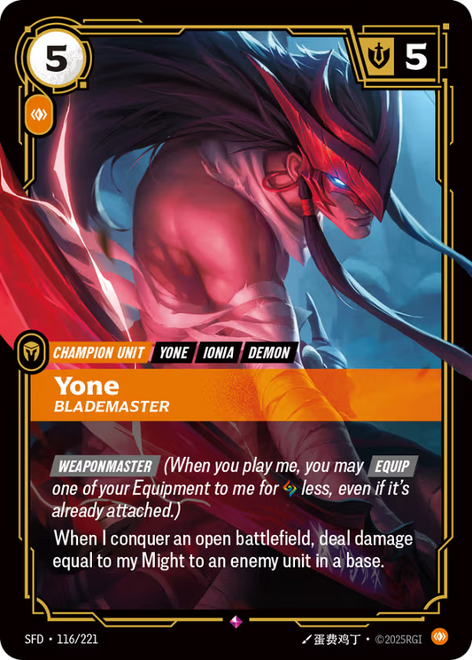 Yone, Blademaster [SFD-116/221] [Spiritforged]