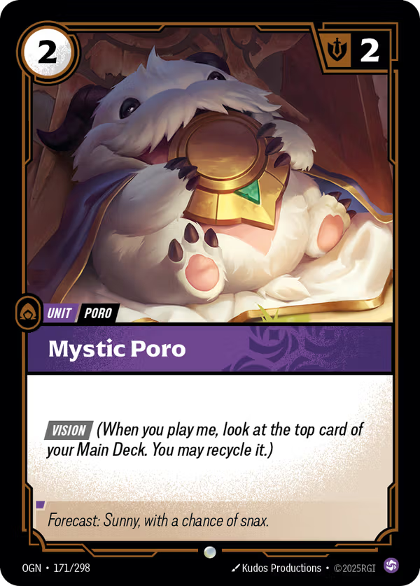 Mystic Poro [OGN-171/298] [Origins] [Foil]
