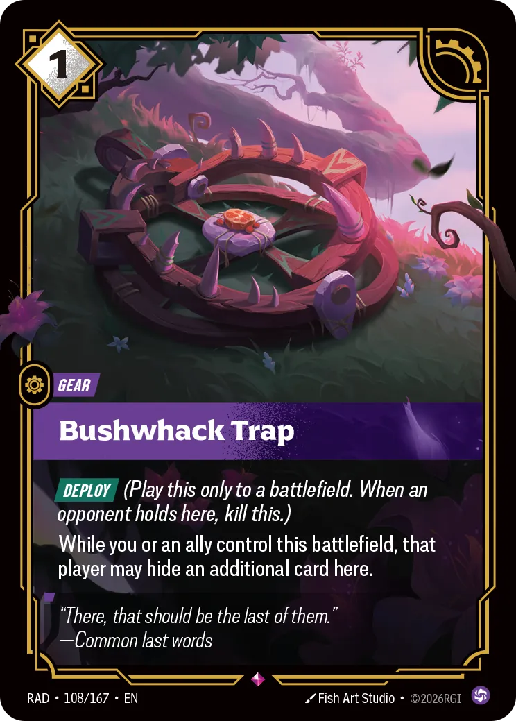 Bushwhack Trap [RAD-108/167] [Radiance]