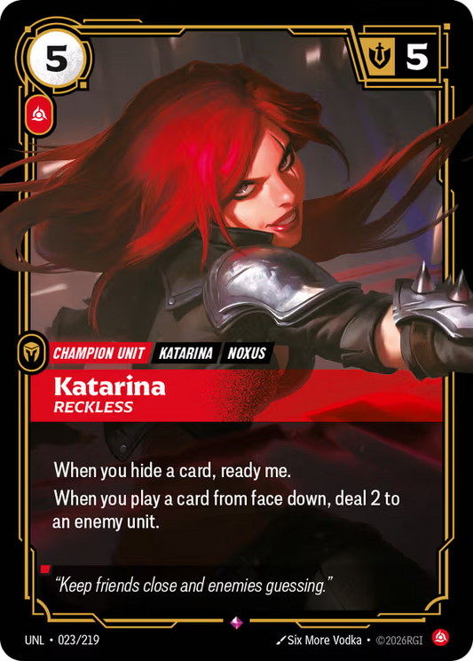 Katarina, Reckless [UNL-023/219] [Unleashed]