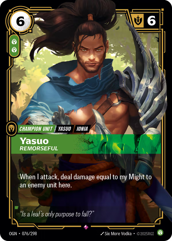 Yasuo, Remorseful [OGN-076/298] [Origins]