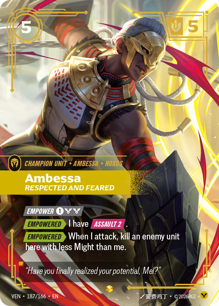 Ambessa, Respected and Feared [VEN-187/166] [Vendetta]