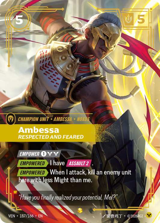 Ambessa, Respected and Feared [VEN-187/166] [Vendetta]