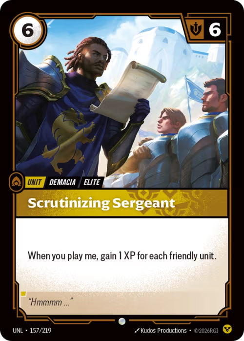 Scrutinizing Sergeant [UNL-157/219] [Unleashed] [Foil]