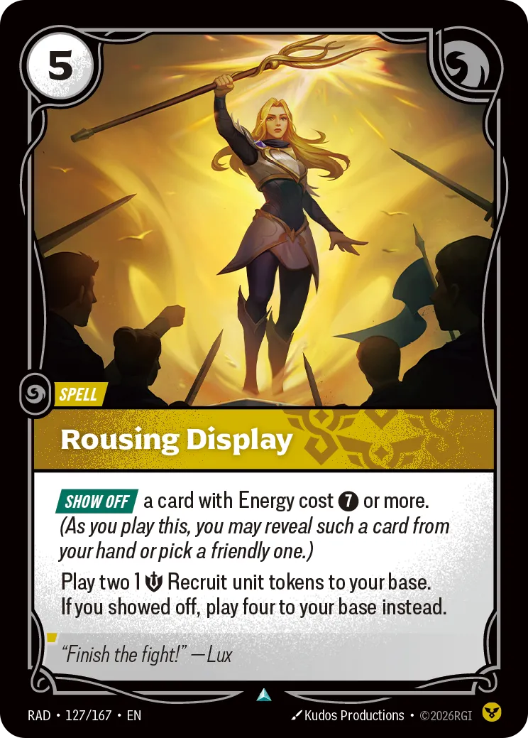 Rousing Display [RAD-127/167] [Radiance]
