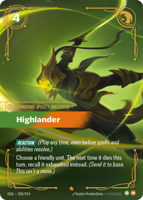 Highlander [OGS-020/024] [Origins Proving Grounds]