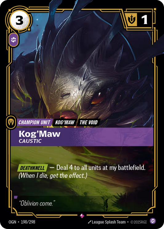 Kog'Maw, Caustic [OGN-190/298] [Origins]