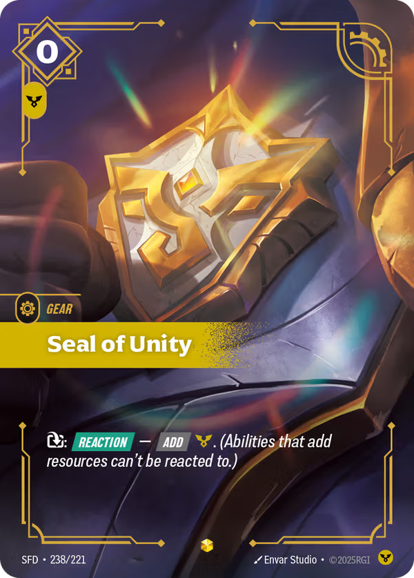 Seal of Unity [SFD-238/221] [Spiritforged]