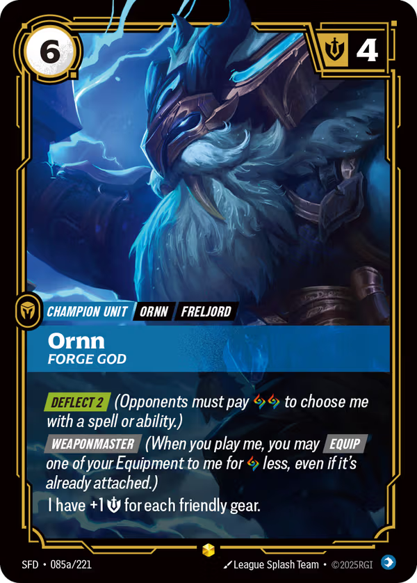Ornn, Forge God [SFD-085a/221] [Spiritforged]