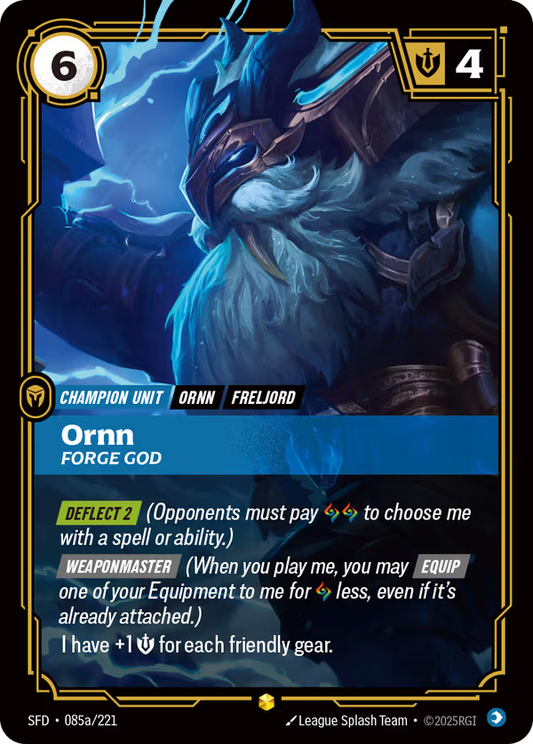 Ornn, Forge God [SFD-085a/221] [Spiritforged]