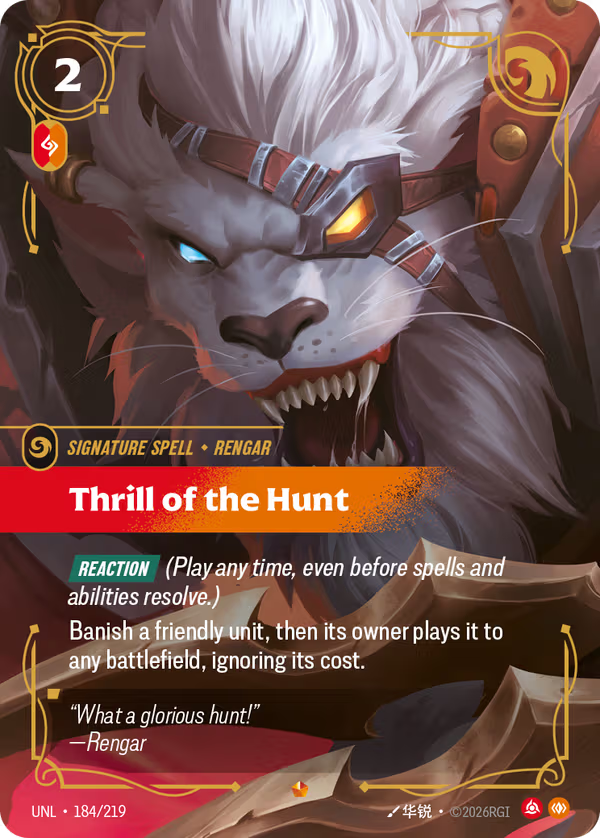 Thrill of the Hunt [UNL-184/219] [Unleashed]