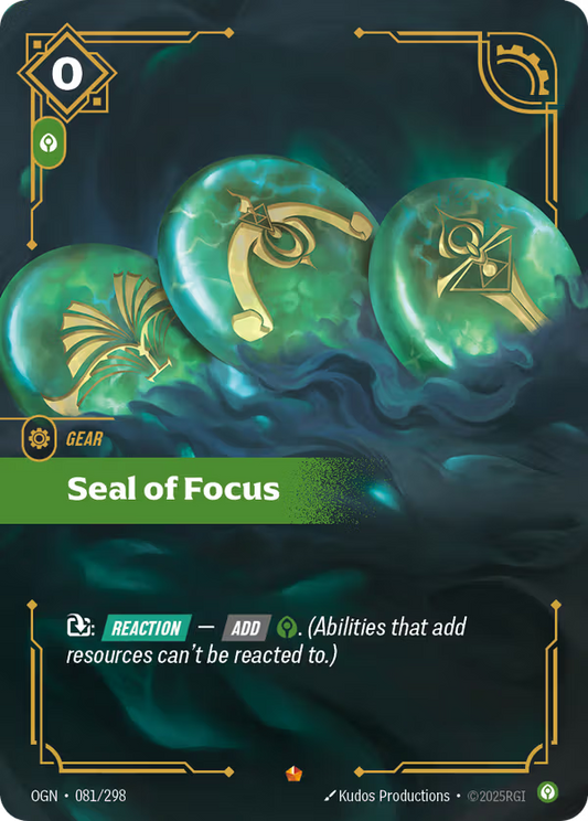 Seal of Focus [OGN-081/298] [Origins]