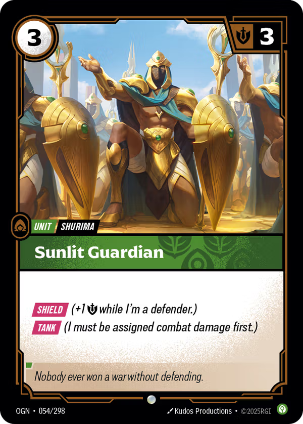 Sunlit Guardian [OGN-054/298] [Origins] [Foil]
