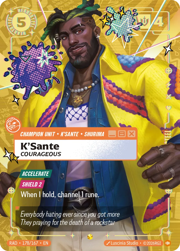K'Sante, Courageous [RAD-178*/167] [Radiance]