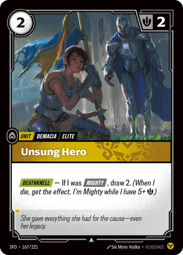 Unsung Hero [SFD-167/221] [Spiritforged] [Foil]