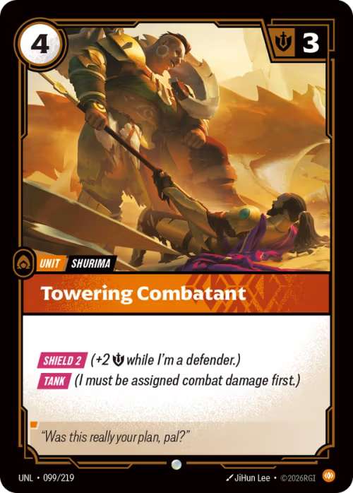 Towering Combatant [UNL-099/219] [Unleashed] [Foil]