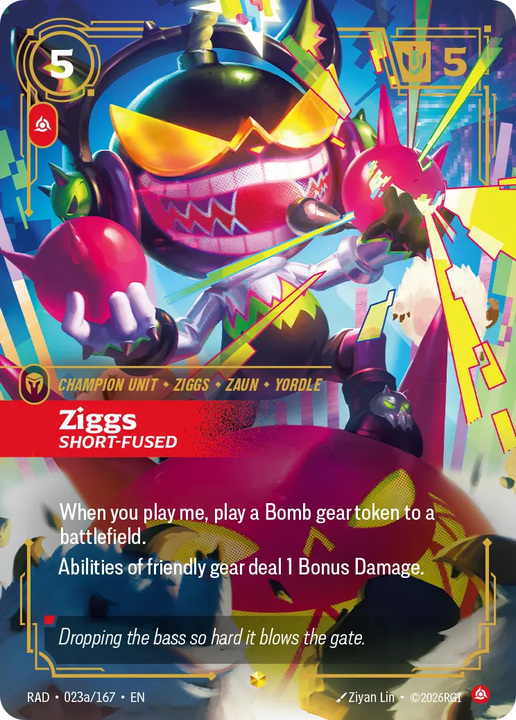 Ziggs, Short-Fused [RAD-023a/167] [Radiance]