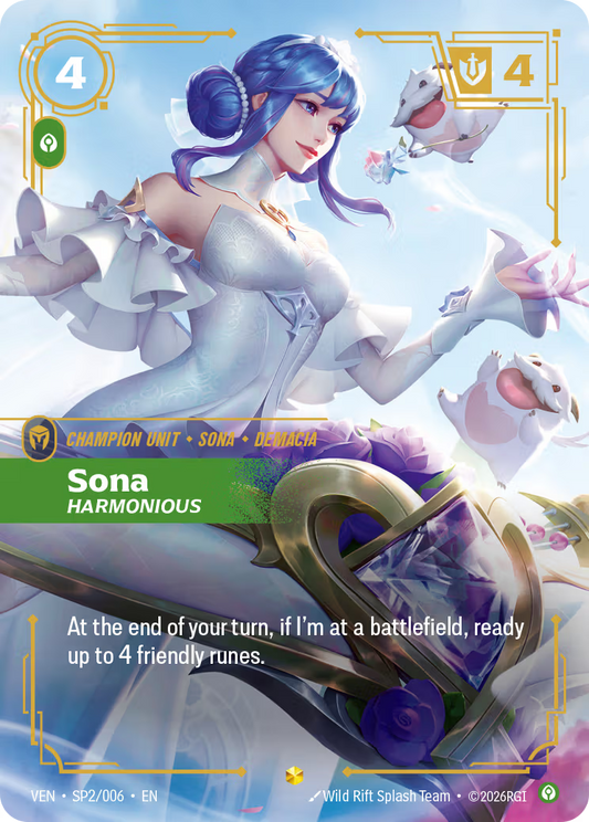 Sona, Harmonious [VEN-SP2/006] [Vendetta]