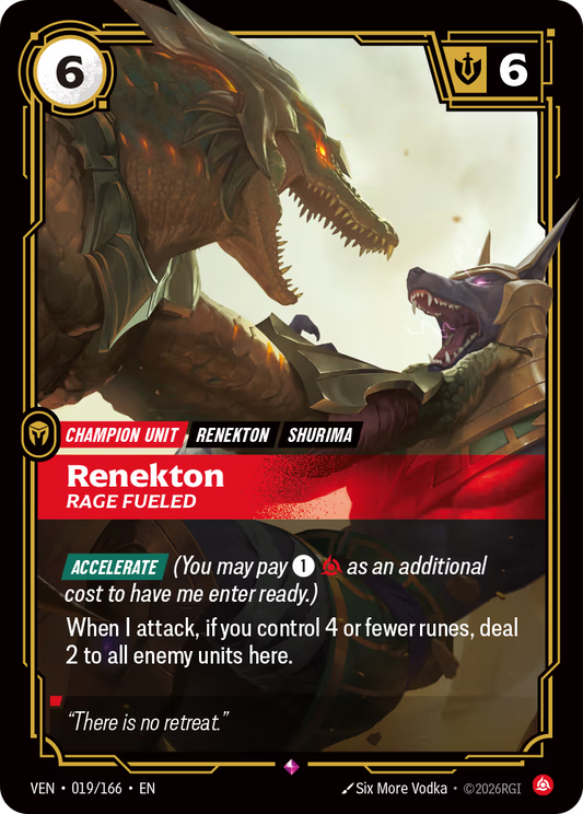 Renekton, Rage Fueled [VEN-019/166] [Vendetta]