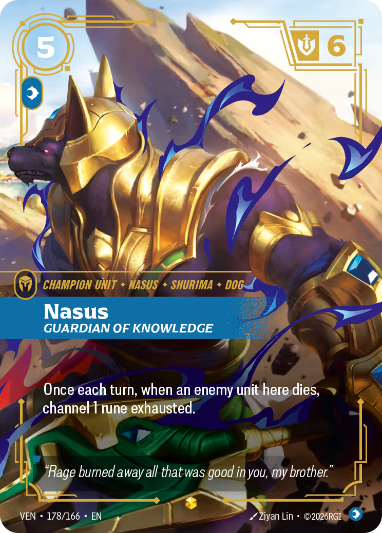 Nasus, Guardian of Knowledge [VEN-178/166] [Vendetta]