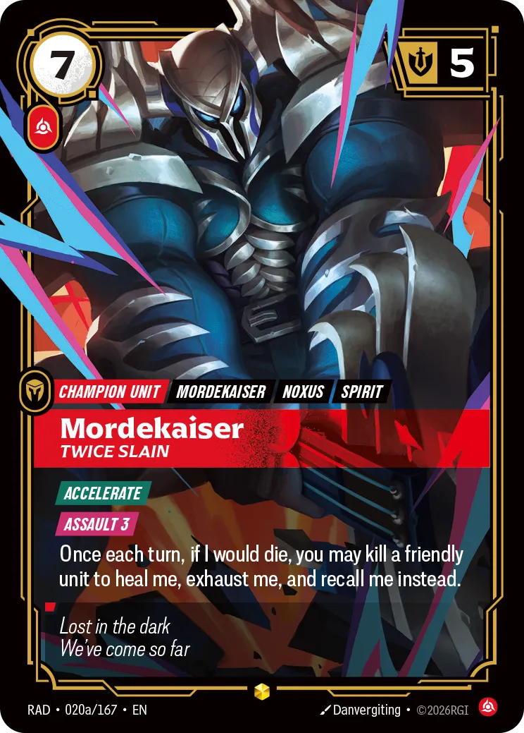 Mordekaiser, Twice Slain [RAD-020a/167] [Radiance]